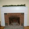 Custom fluted pilaster mantle