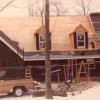 Two family during roofing