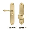 Emtek Arch Style mortise lock
